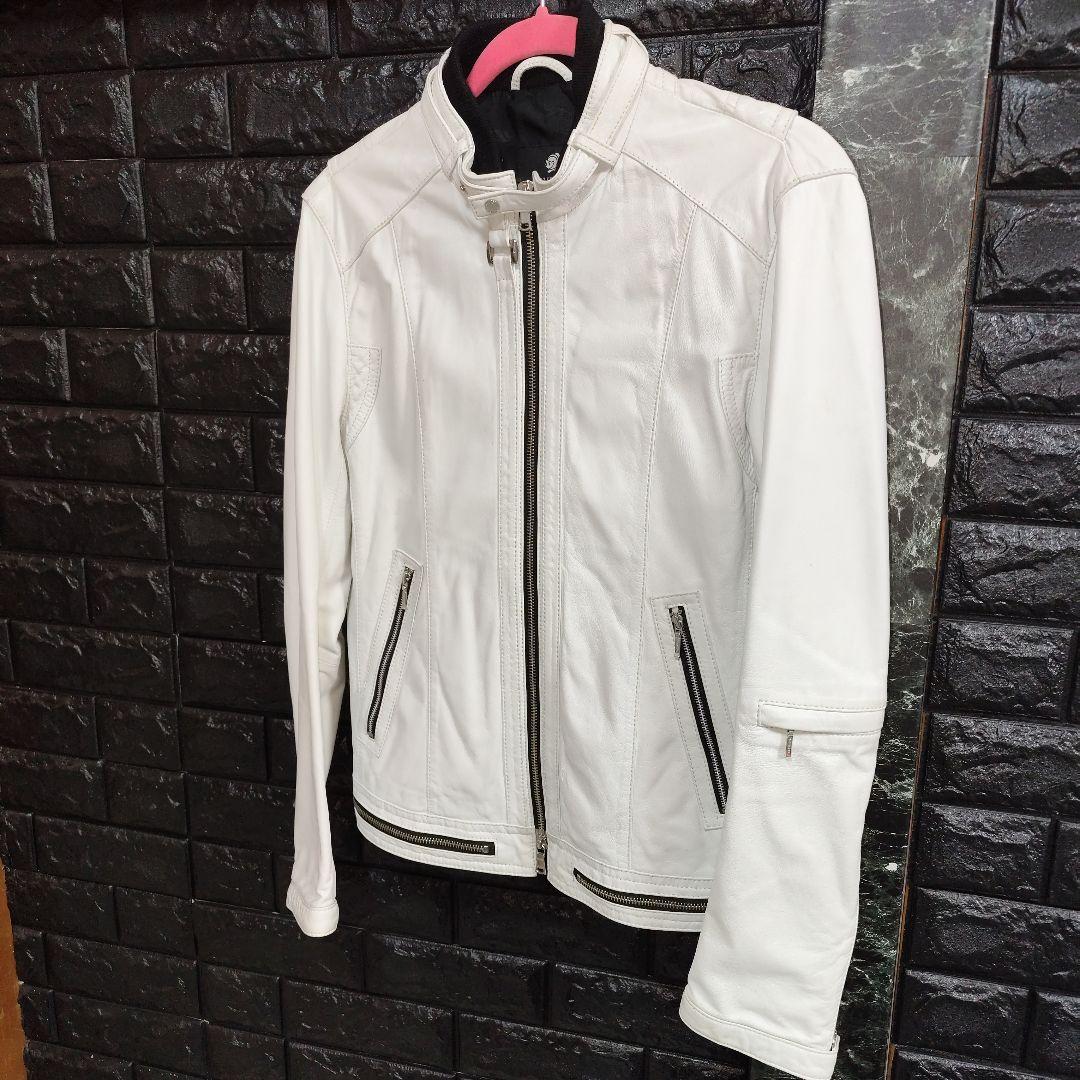 希少カラー　ラブレス　ラムレザー　シングルジャケット　サイズ　M