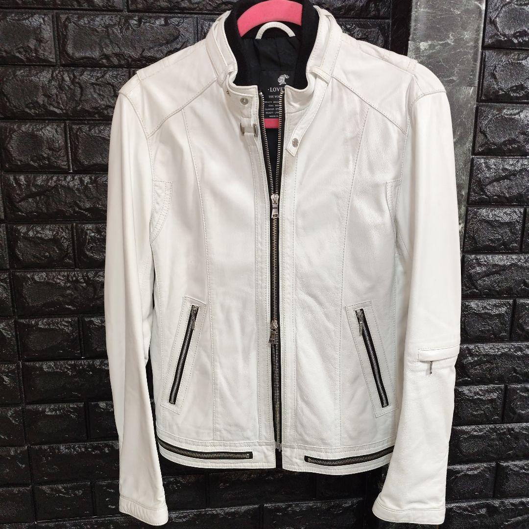 希少カラー　ラブレス　ラムレザー　シングルジャケット　サイズ　M