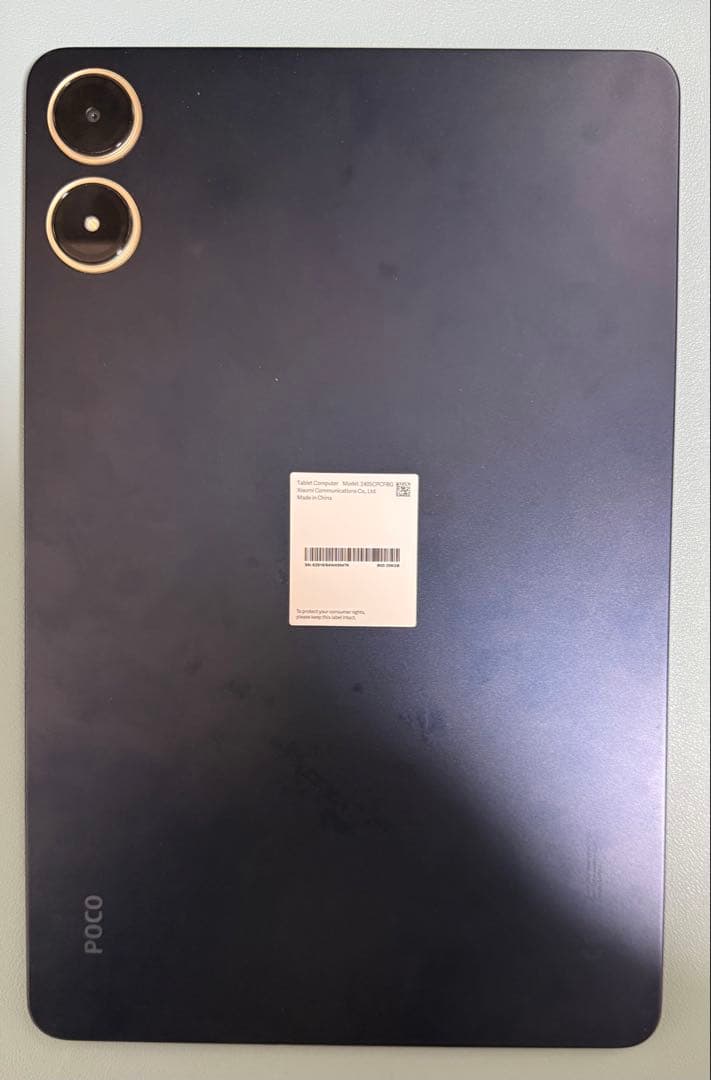 Xiaomi POCO Pad ブラック カバー付き 中古美品