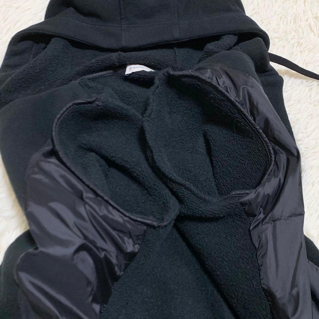 【美品】モンクレール MAGLIA CARDIGAN ハイブリッド 黒 XS