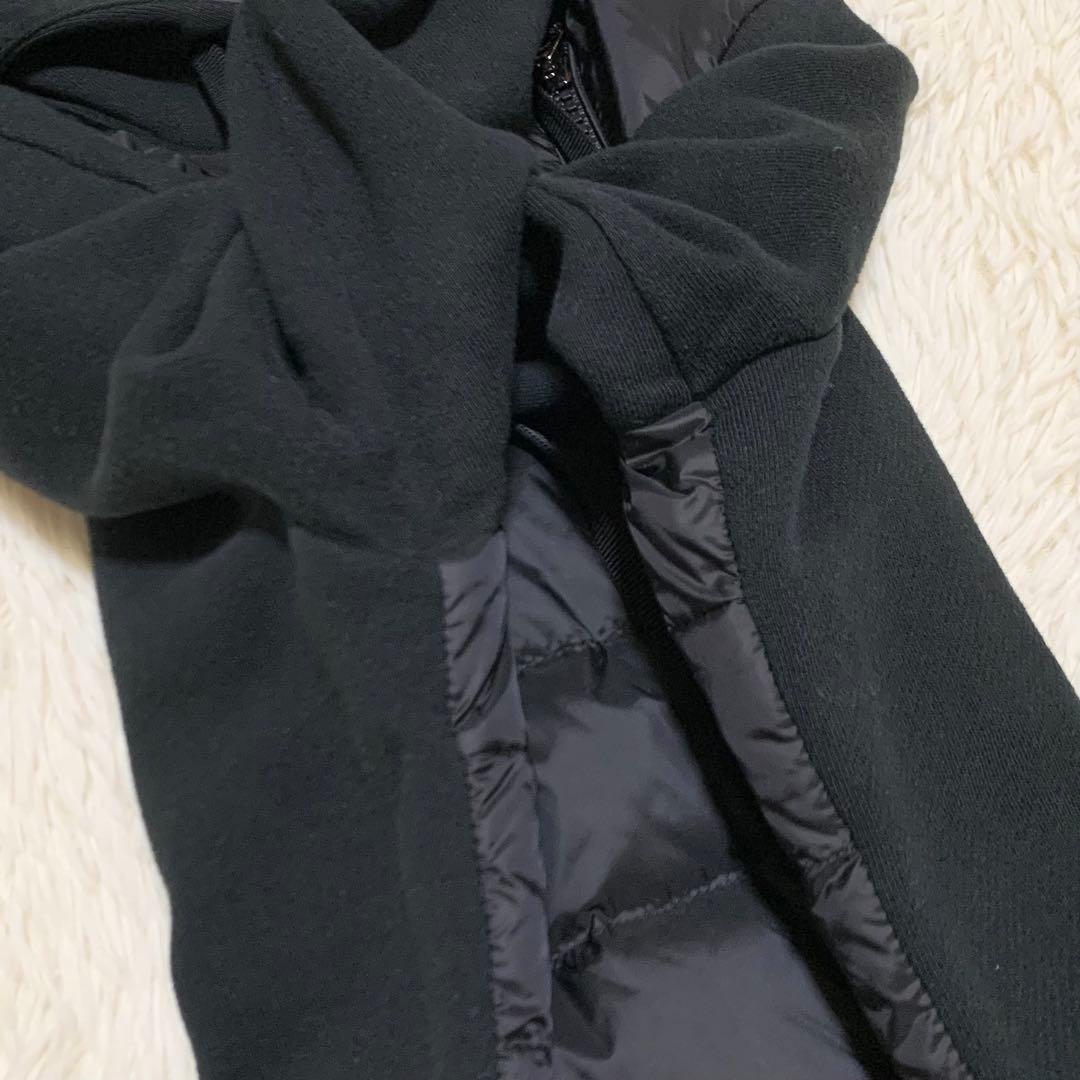 【美品】モンクレール MAGLIA CARDIGAN ハイブリッド 黒 XS