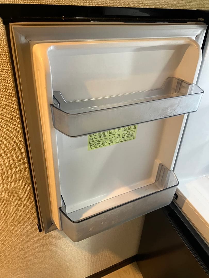 SHARP ブラック 冷蔵庫 下冷凍式