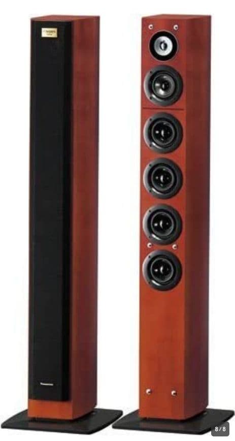 パナソニック フロントスピーカーシステム/ウッド木目ホームシアター高級サラウンド