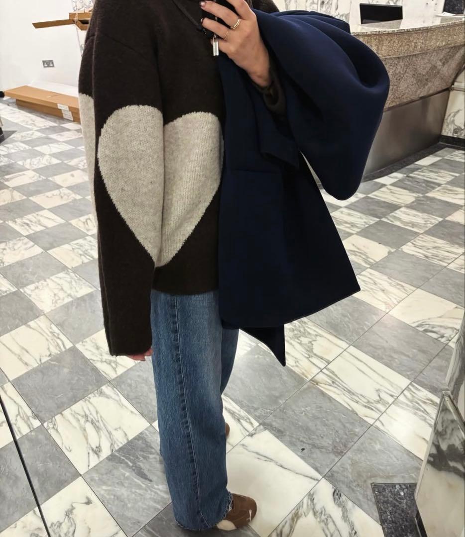 NKNIT ハートパターンニット ブラック