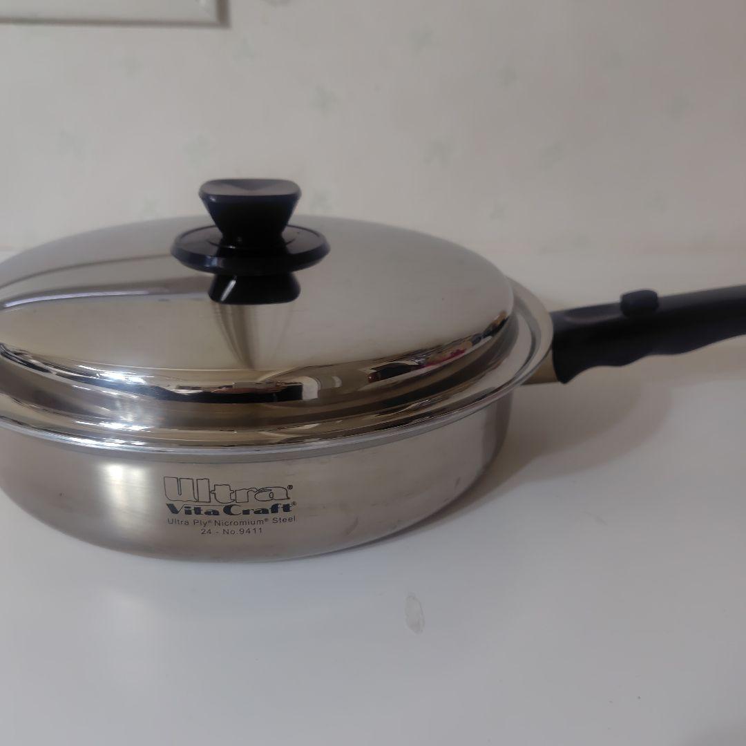 ビタクラフトウルトラUltra VitaCraft 蓋付きフライパン 24.5