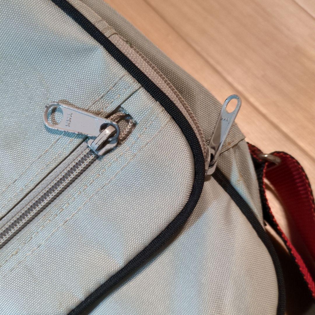 Nike ショルダーバッグ シルバー/レッド　80s　レトロ