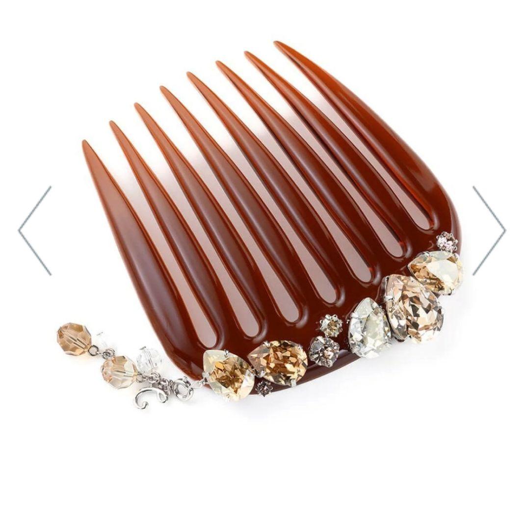 新品　コンプレックスビズスウェイストーン フレンチコーム