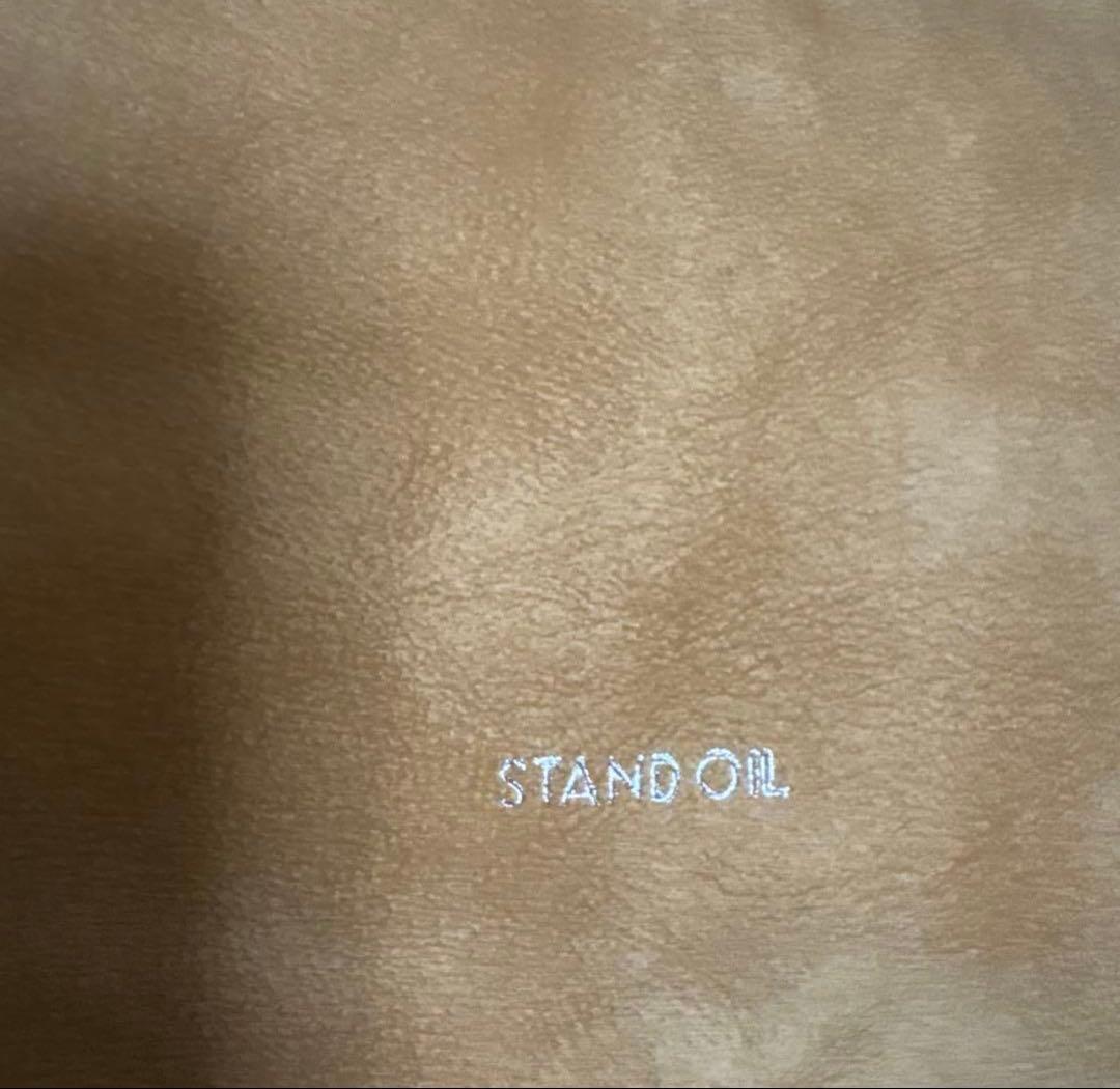 早い者勝ち　 STAND OIL スタンドオイル　マッシュバッグ　キャメル