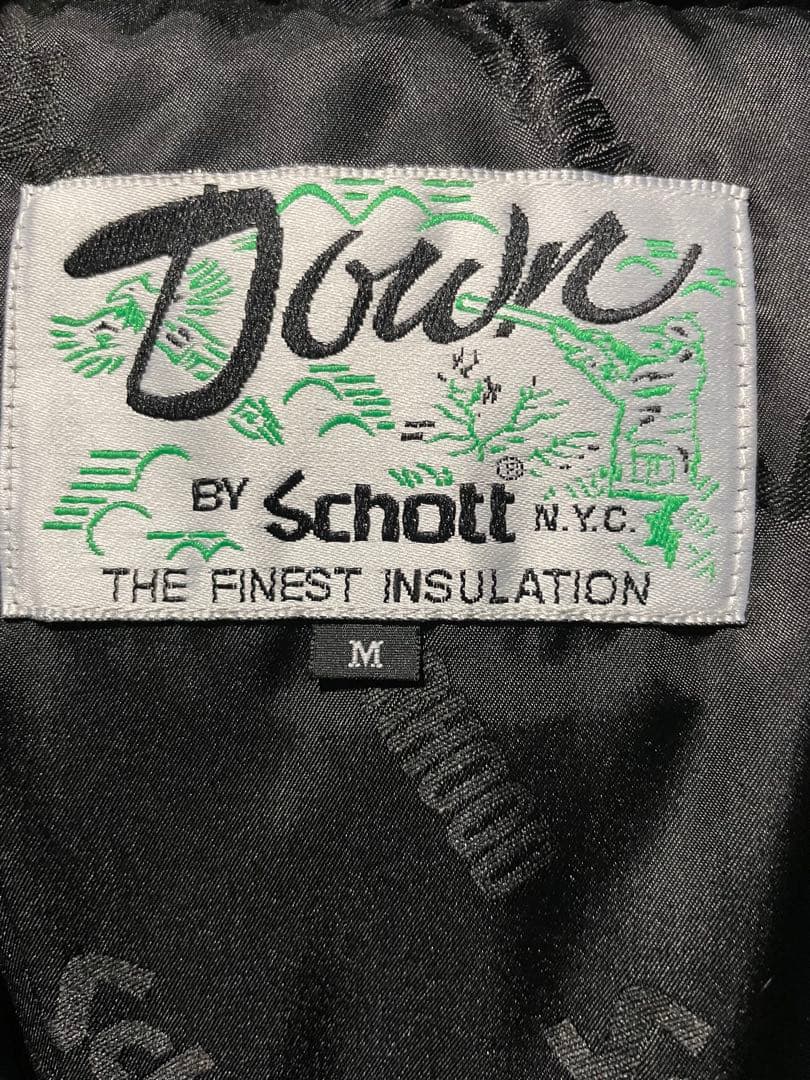 NEIGHBORHOOD × Schott レザーダウン サイズM ネイビー