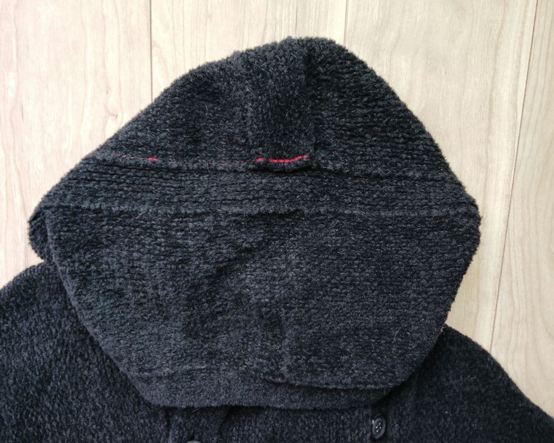 ★美品 19aw 多素材赤ラインダブルニットコート yohjiyamamoto