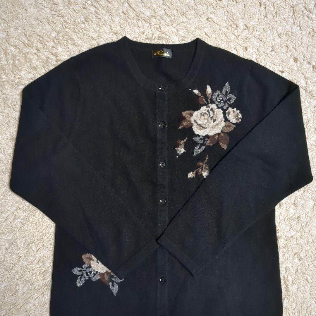 【新品】アンサンブル カシミヤ100%　ナチュラーレ　高級百貨店　セーター　黒