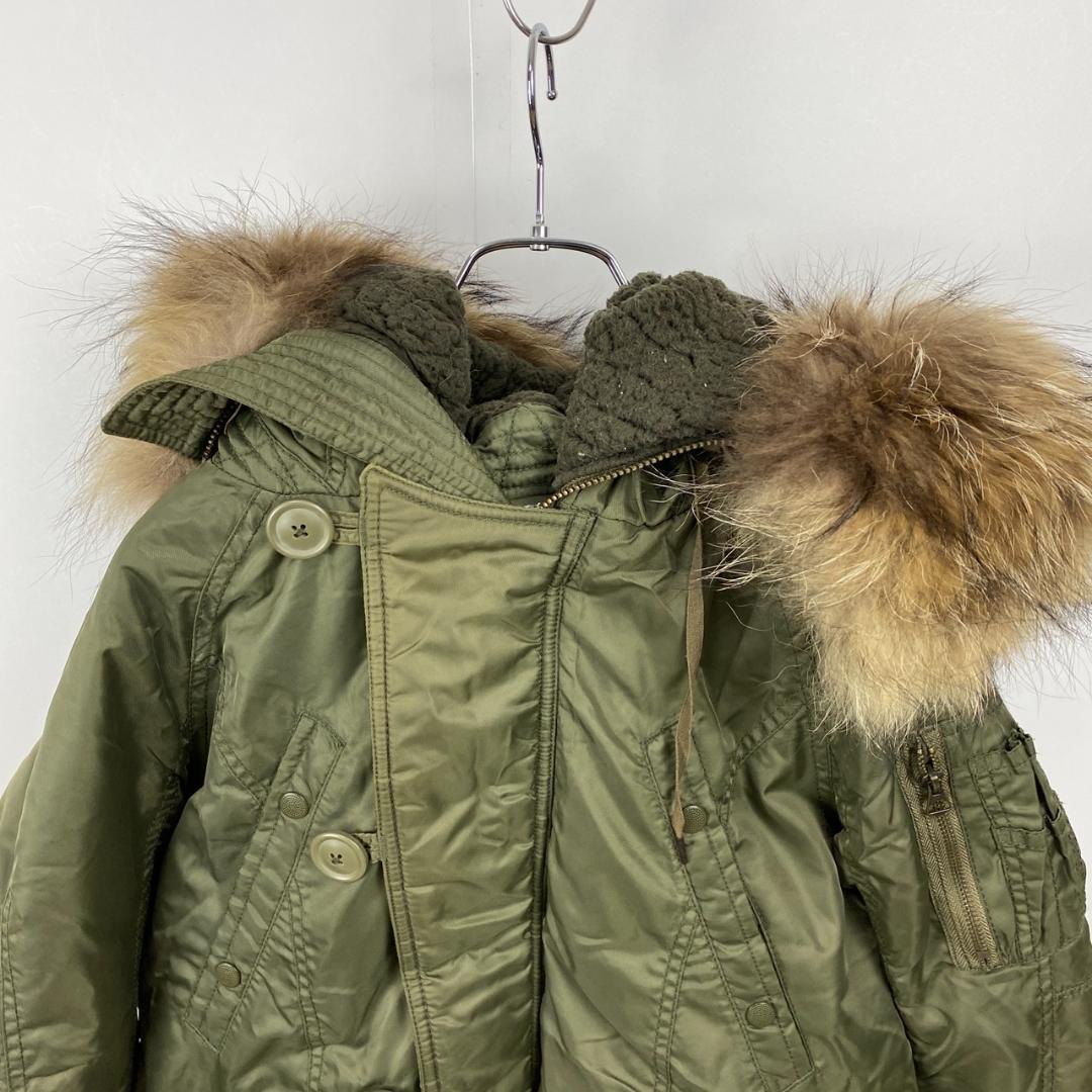 訳あり goa ゴア N-2B ブルゾン ミリタリージャケット ラクーンファー