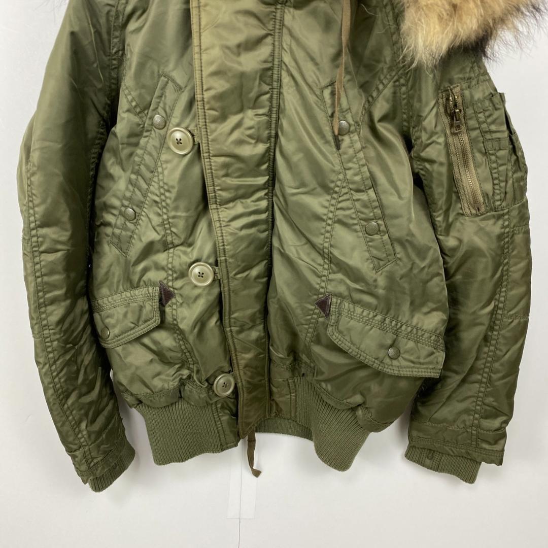 訳あり goa ゴア N-2B ブルゾン ミリタリージャケット ラクーンファー
