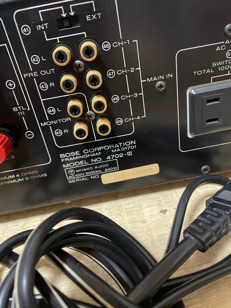 BOSE ボーズ プリメインアンプ 4702-Ⅱ