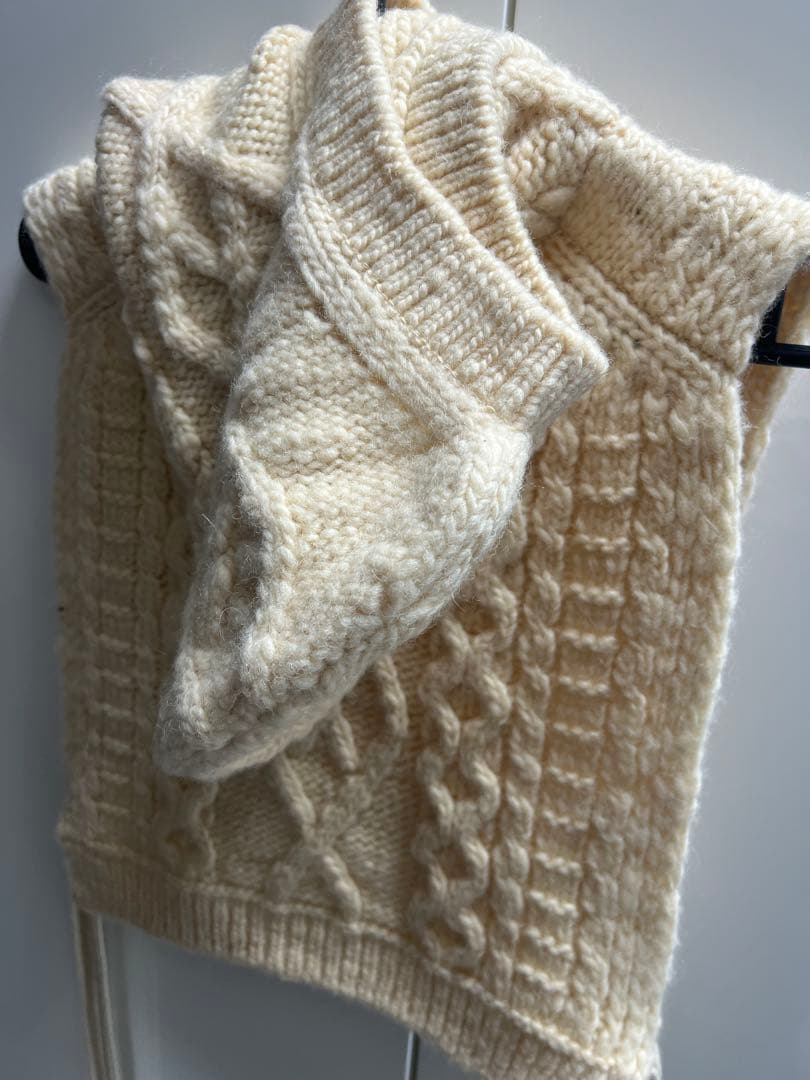 新品tao COMME des garçonsアイボリー ケーブル編みセーター