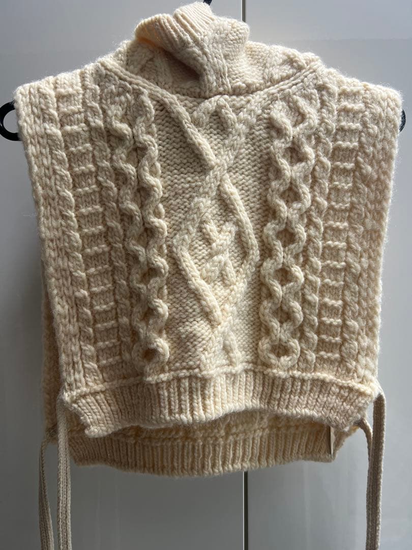 新品tao COMME des garçonsアイボリー ケーブル編みセーター