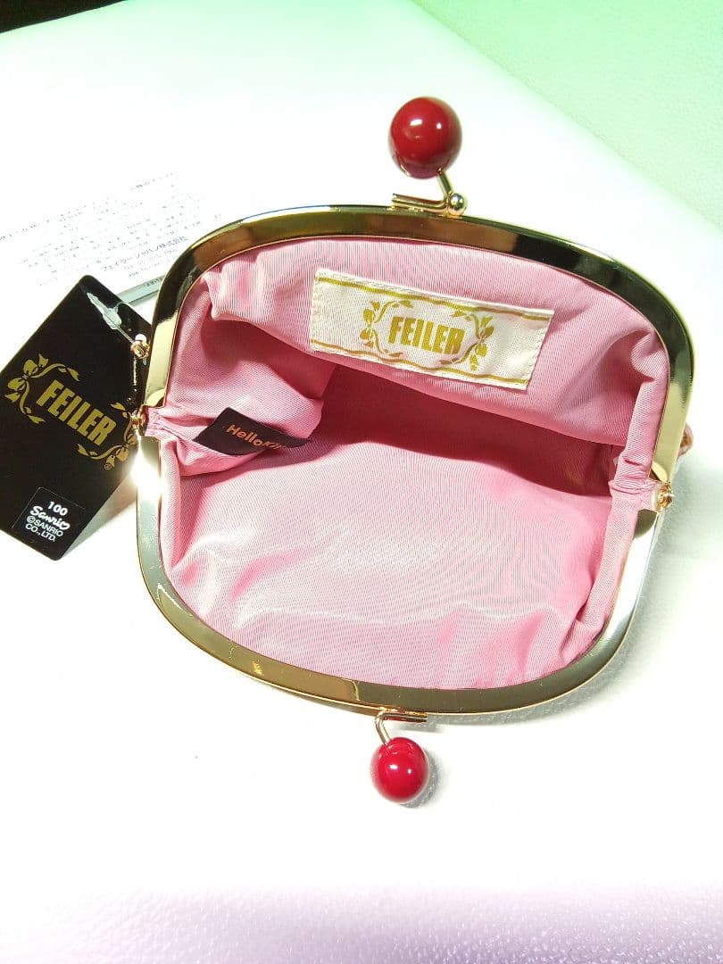 に*う様 入手困難 新品フェイラー ハローキティ コラボ がま口 ポーチ