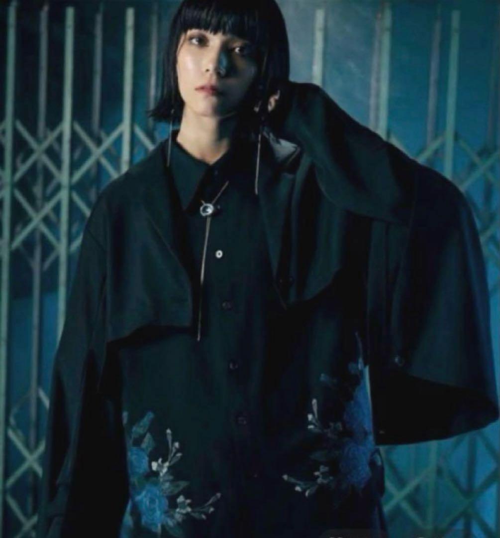 Ado HARE コラボ ローズ刺繍 シャツ ブラック 完全受注生産