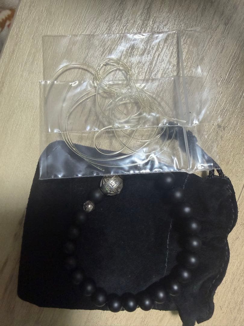 masa様 クロムハーツBEAD 8mm ビーズ ブレスレット マットオニキス