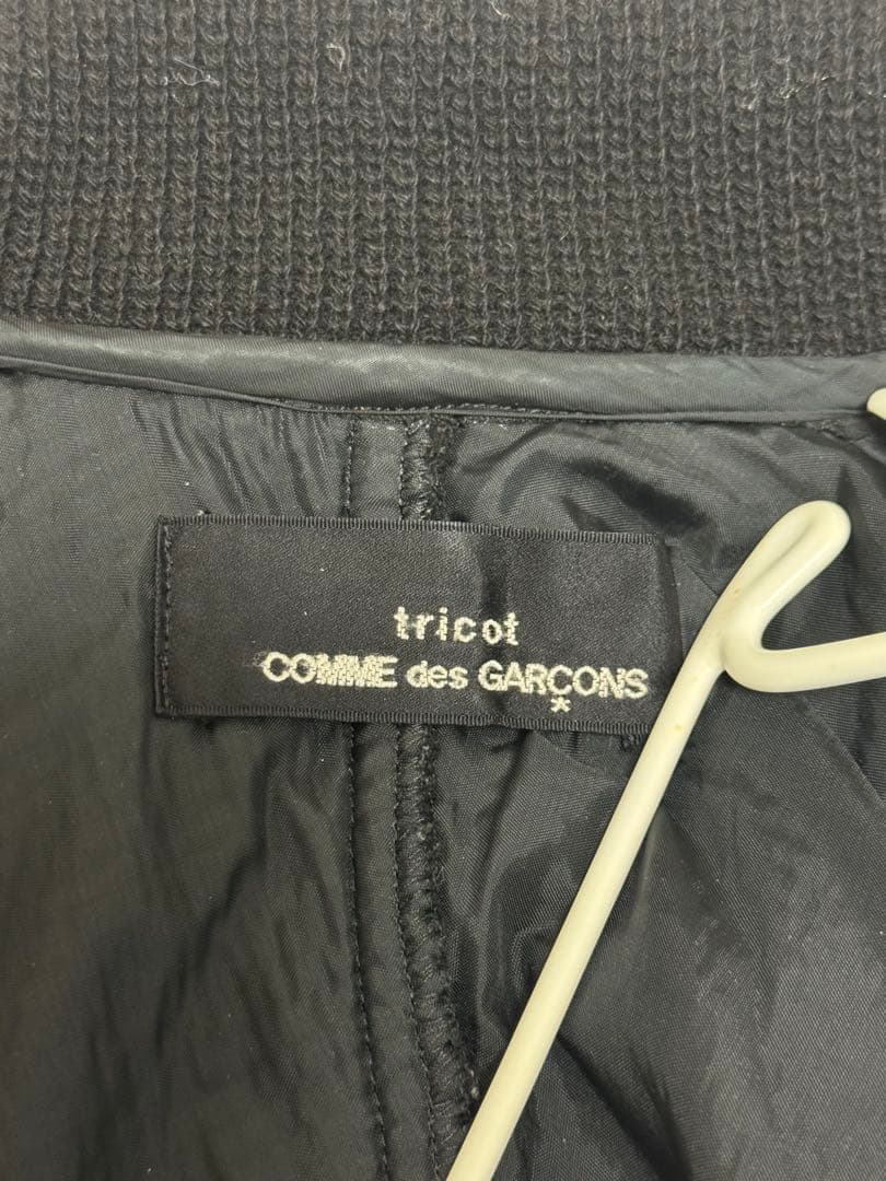 comme des garcons tricot 黒ショート丈ニットジャケット