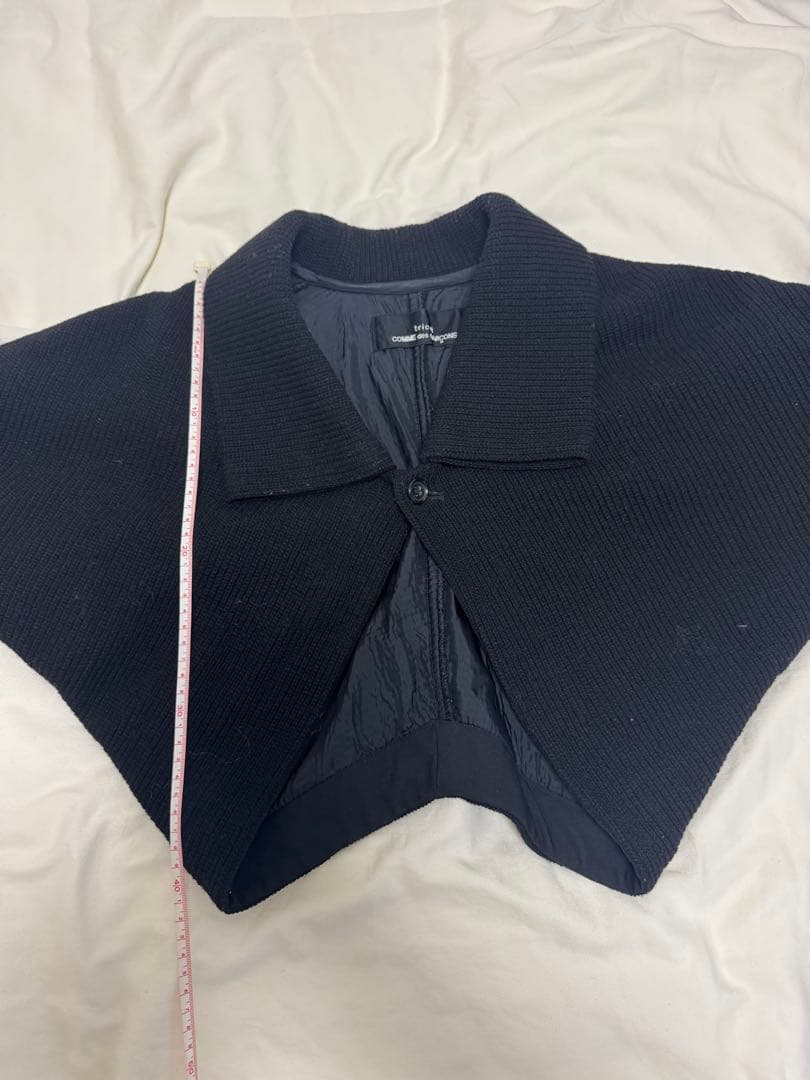 comme des garcons tricot 黒ショート丈ニットジャケット