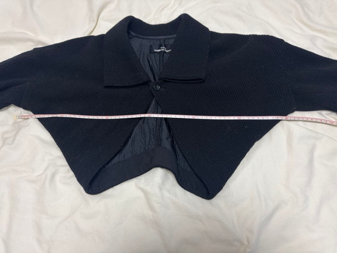 comme des garcons tricot 黒ショート丈ニットジャケット