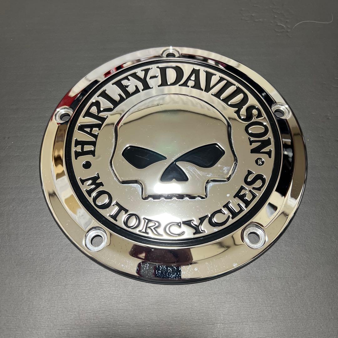 Harley Davidson スカル ダービーカバー タイマーカバー ハーレー