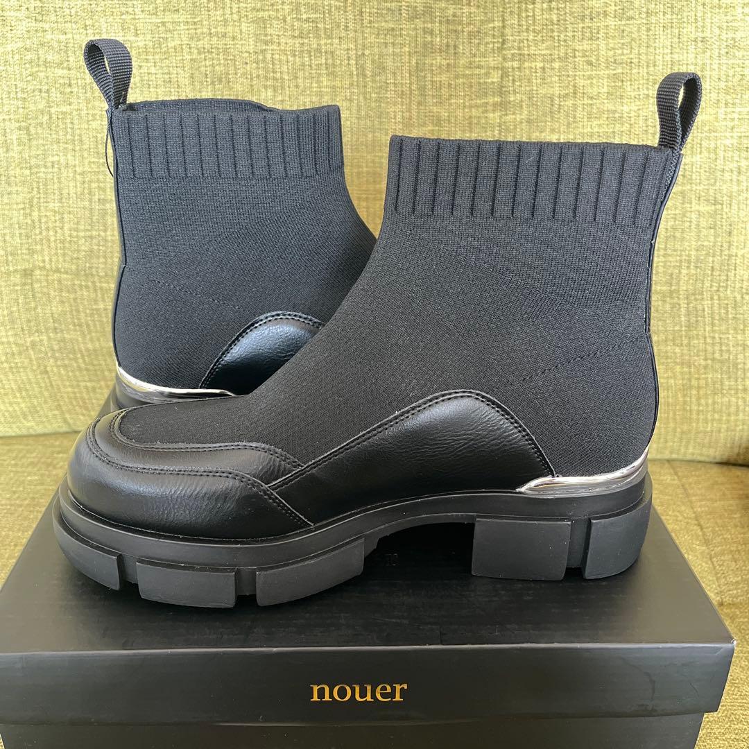 0415様【新品未使用】nouer メタリックソールショートブーツ