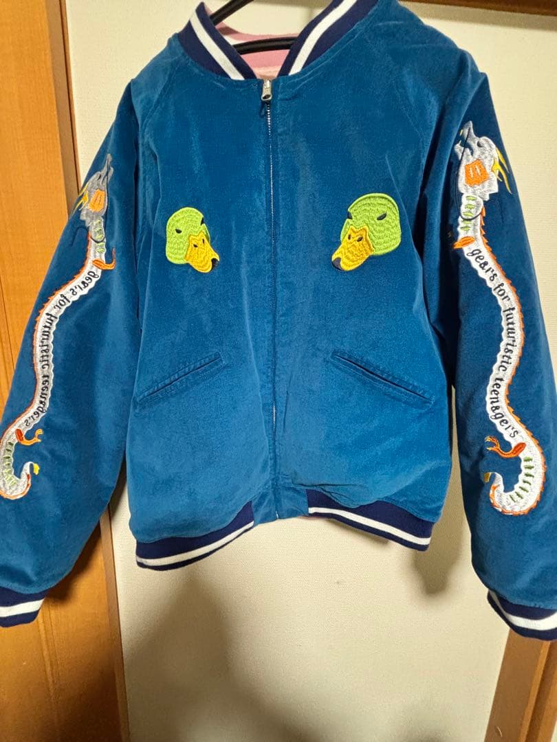 あ*の様 Human Made スカジャン 青 ピンク