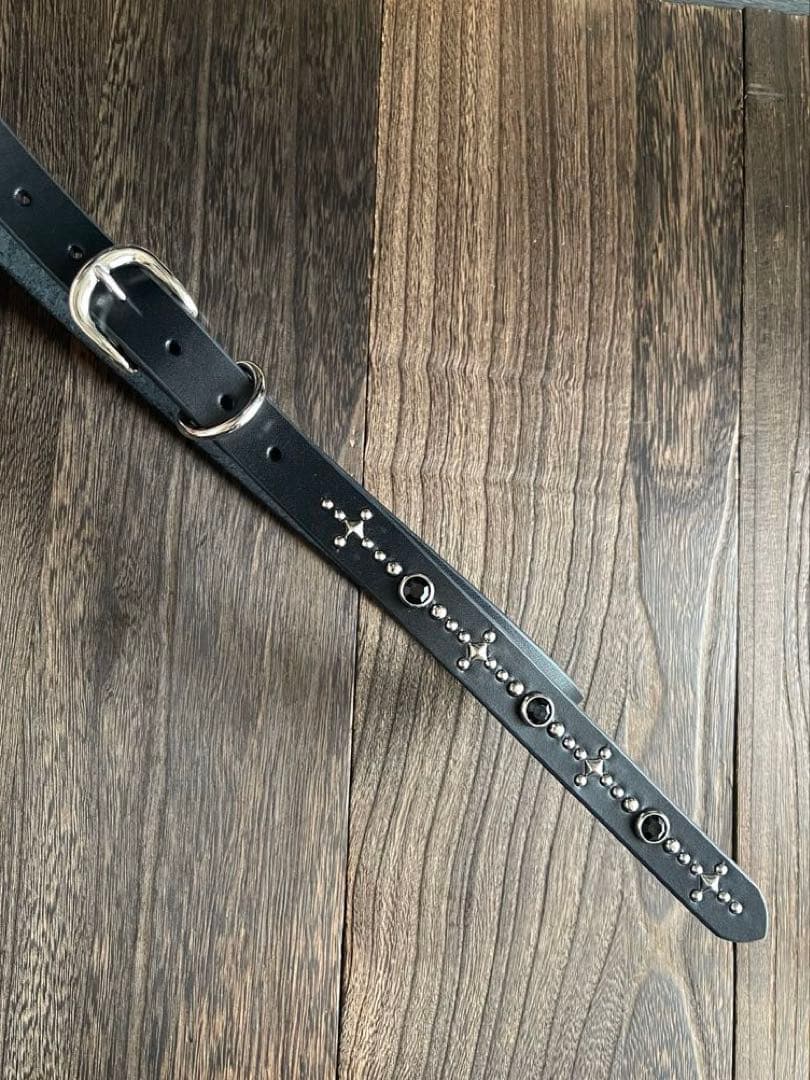 ナローロングベルト　シルバー　牛ヌメ　exca HTC CALEE