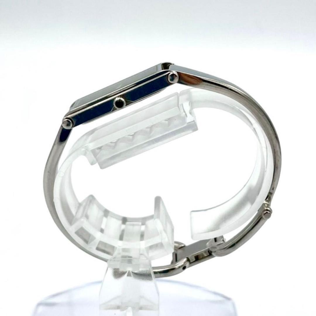 389 新品電池 グッチ 1500L 腕時計クオーツ スクエア バングルウォッチ