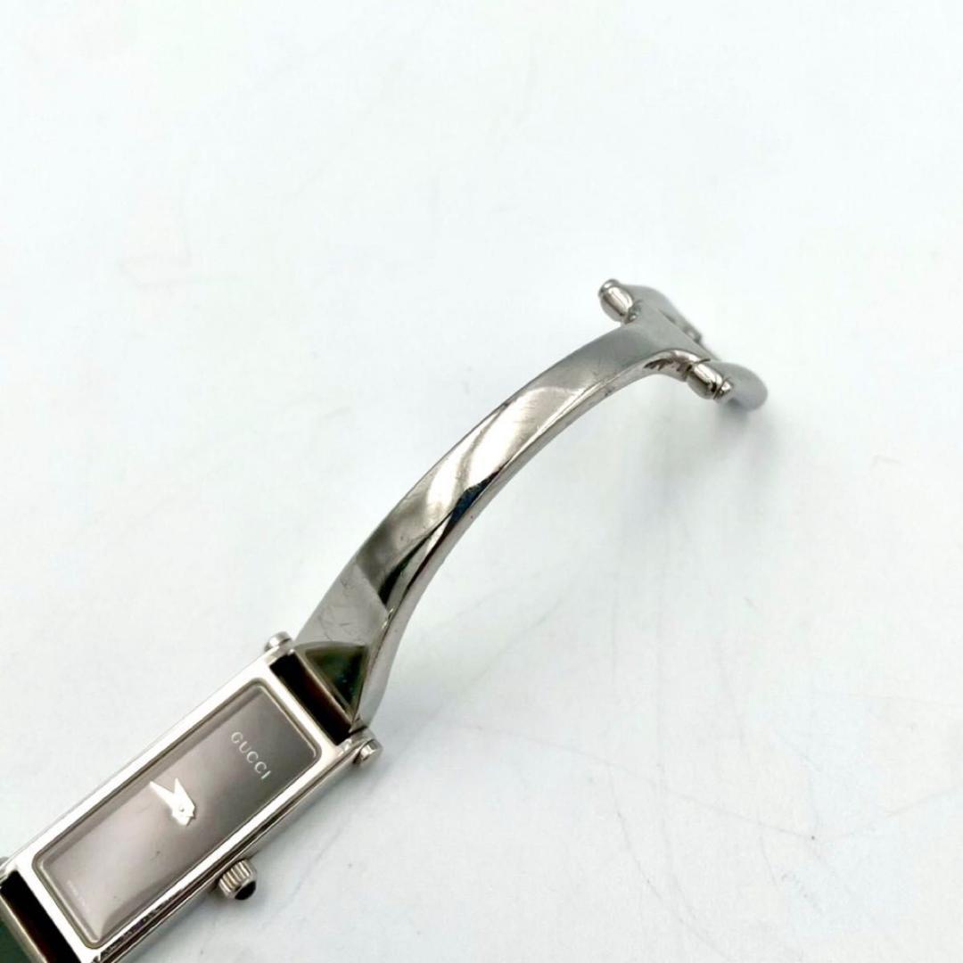 389 新品電池 グッチ 1500L 腕時計クオーツ スクエア バングルウォッチ