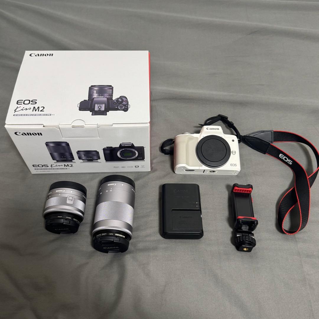 Canon EOS Kiss M2 本体 レンズ2本付き