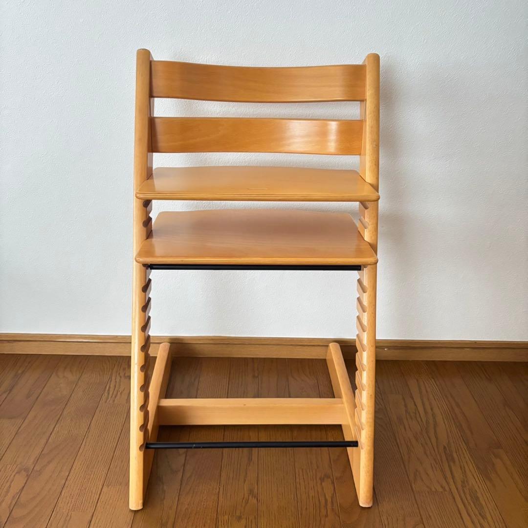 ストッケ　トリップ トラップ　ベビーチェア+ベビーセット　ナチュラル　S/N3④