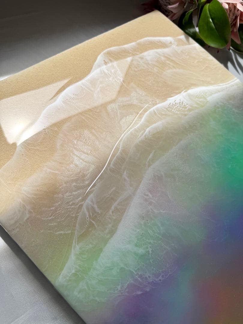 レジンアート　BIGパネル　マジックアワーの海♡ オーシャンアート　海アート