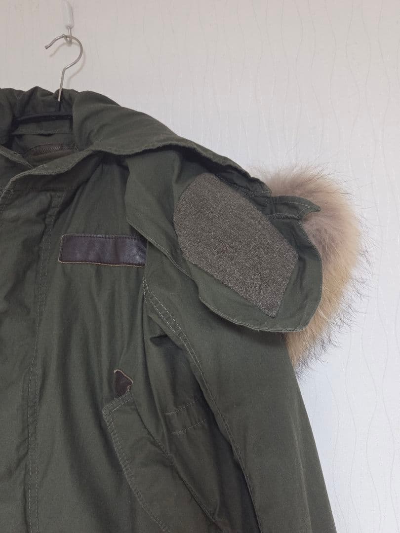 GOA　ファー付きミリタリージャケット　ショート丈