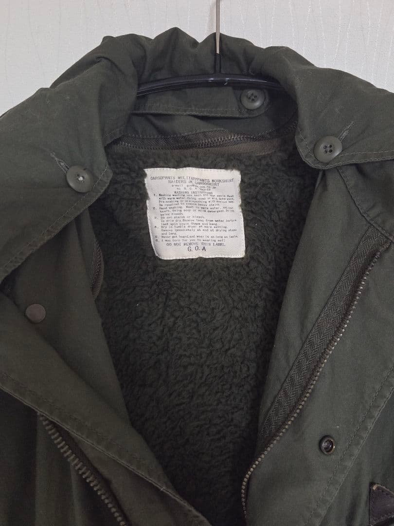 GOA　ファー付きミリタリージャケット　ショート丈