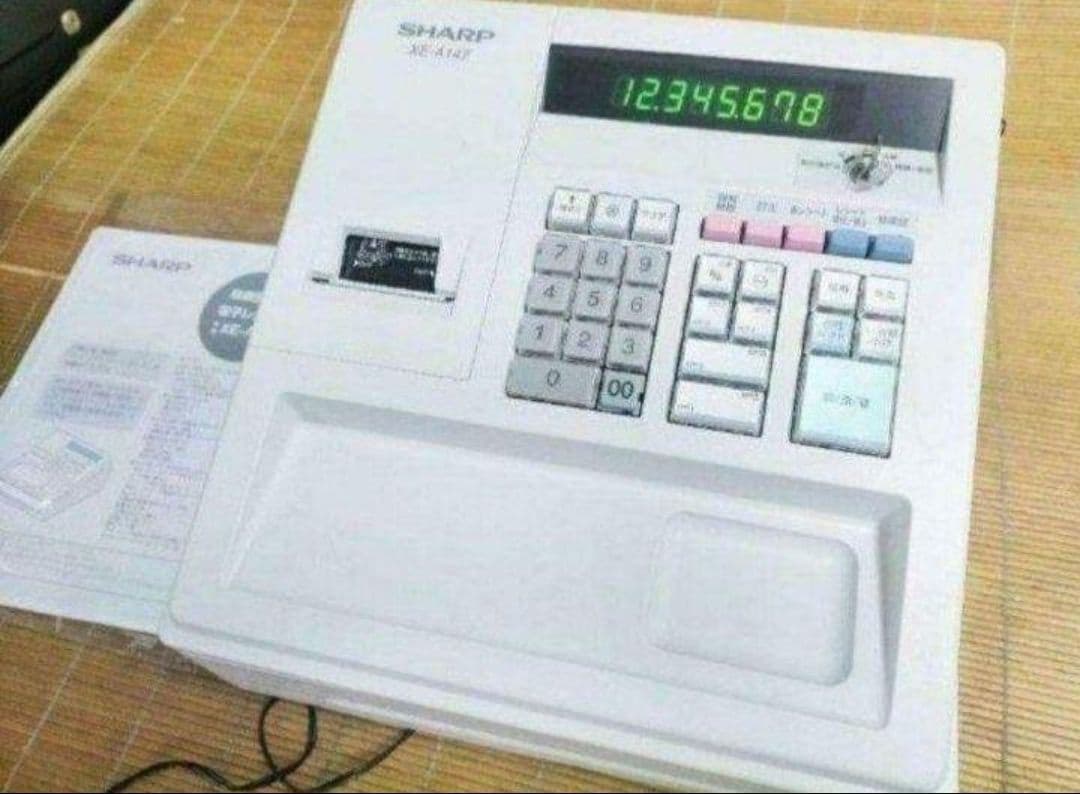 シャープレジスター　XE-A147　PC連携売上管理フル設定無料　2501147