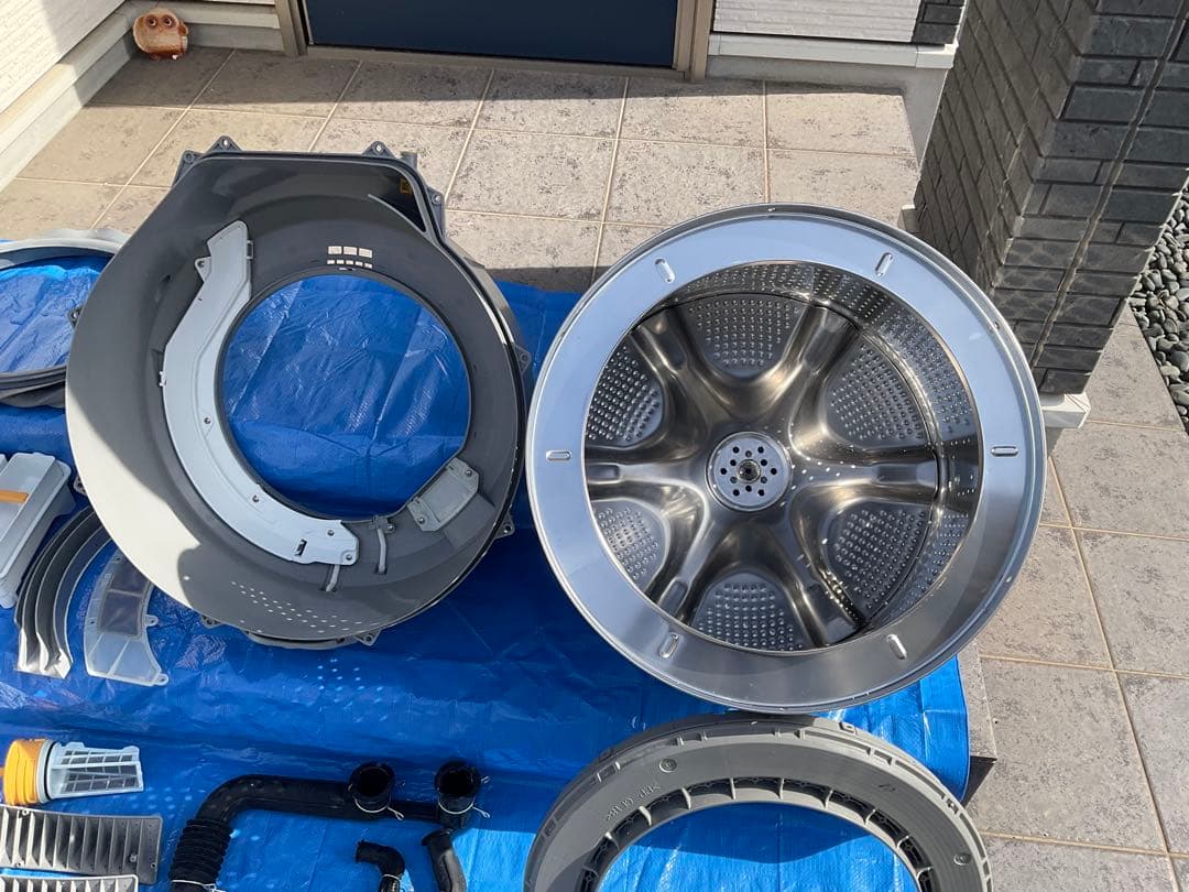 【分解洗浄済み】2024年10月購入日立ドラム式洗濯機 BD-SX120HR