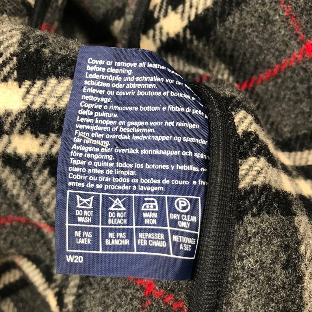 バーバリー Burberrys ダッフルコート グレー ウール ノバチェック