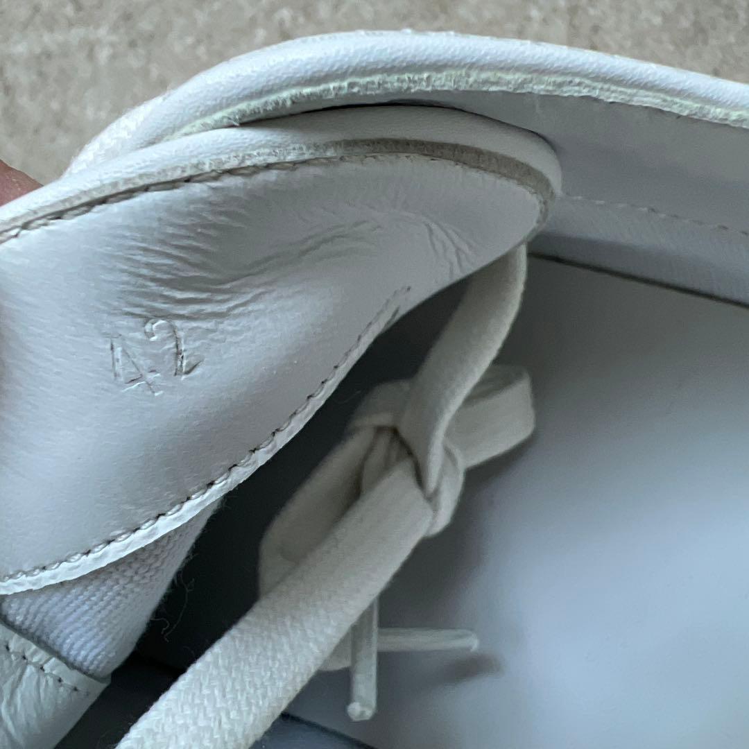 HERMES デニム ホワイト スニーカー42サイズ