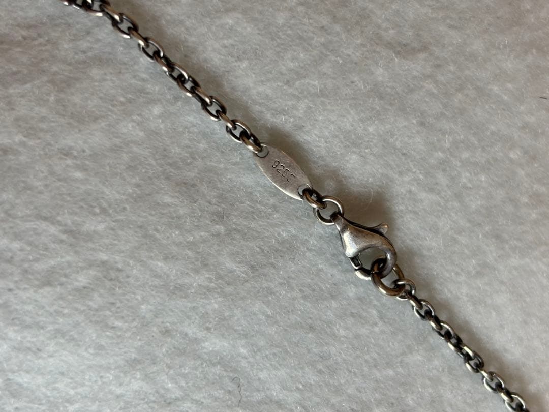 PATRICK COX ダイヤモンド型シルバーネックレス