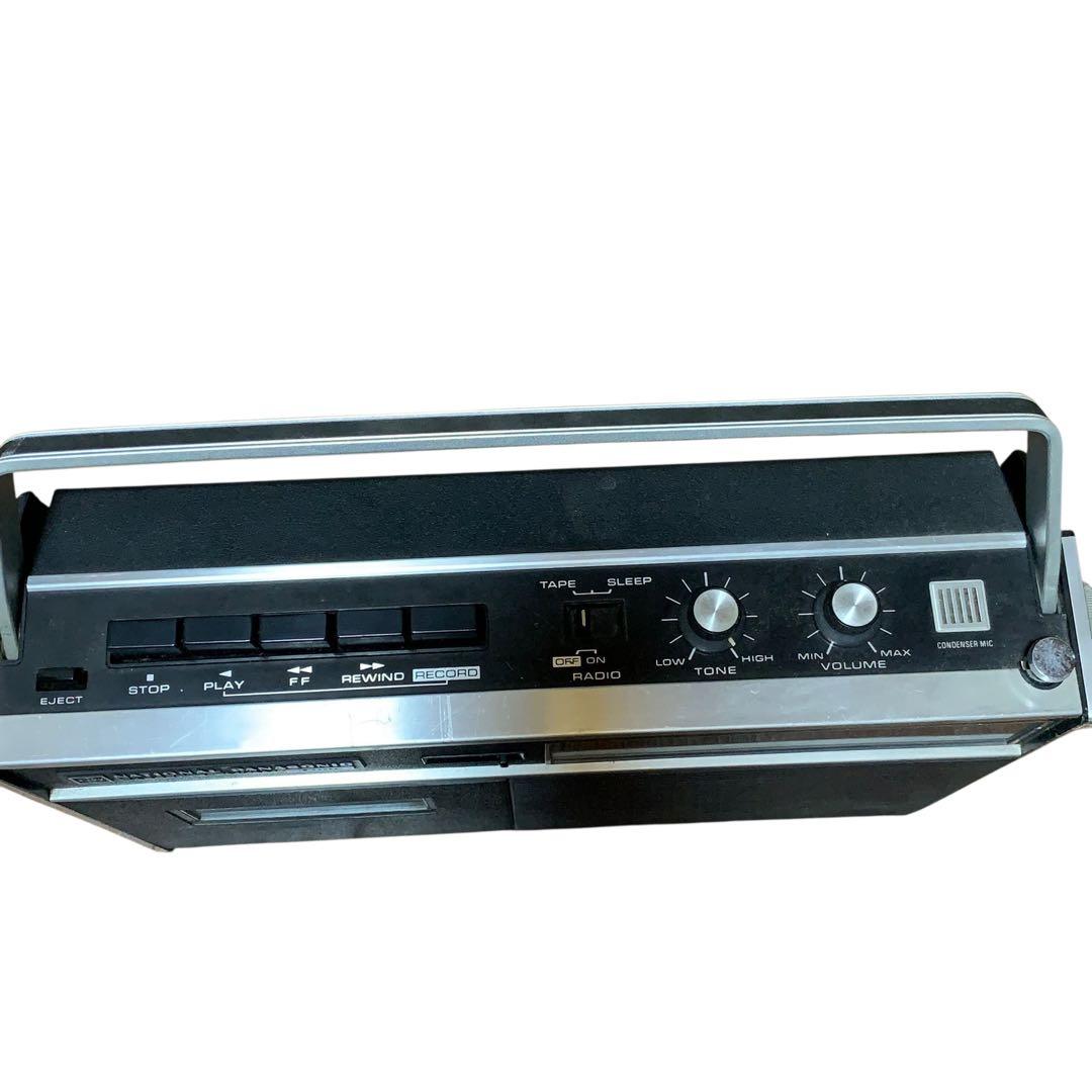 昭和レトロ National RQ-237 カセットラジオ動作全OK!