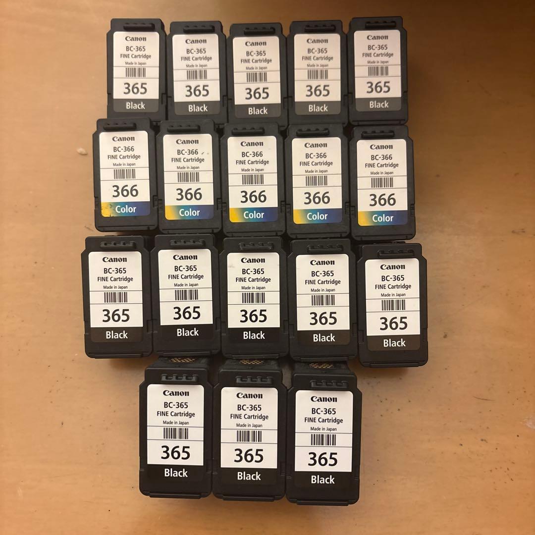 Canon BC-365 インクカートリッジセット使用済