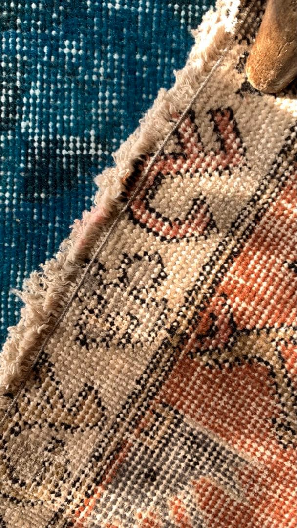 85.5×152 \"孔雀の行進\" ViNTAGE TURKiSHRUG