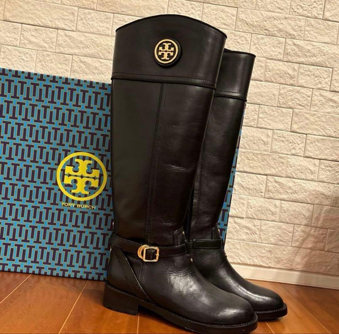 シーホー【新品未使用】ToryBurch トリーバーチ ブーツ本革 黒5