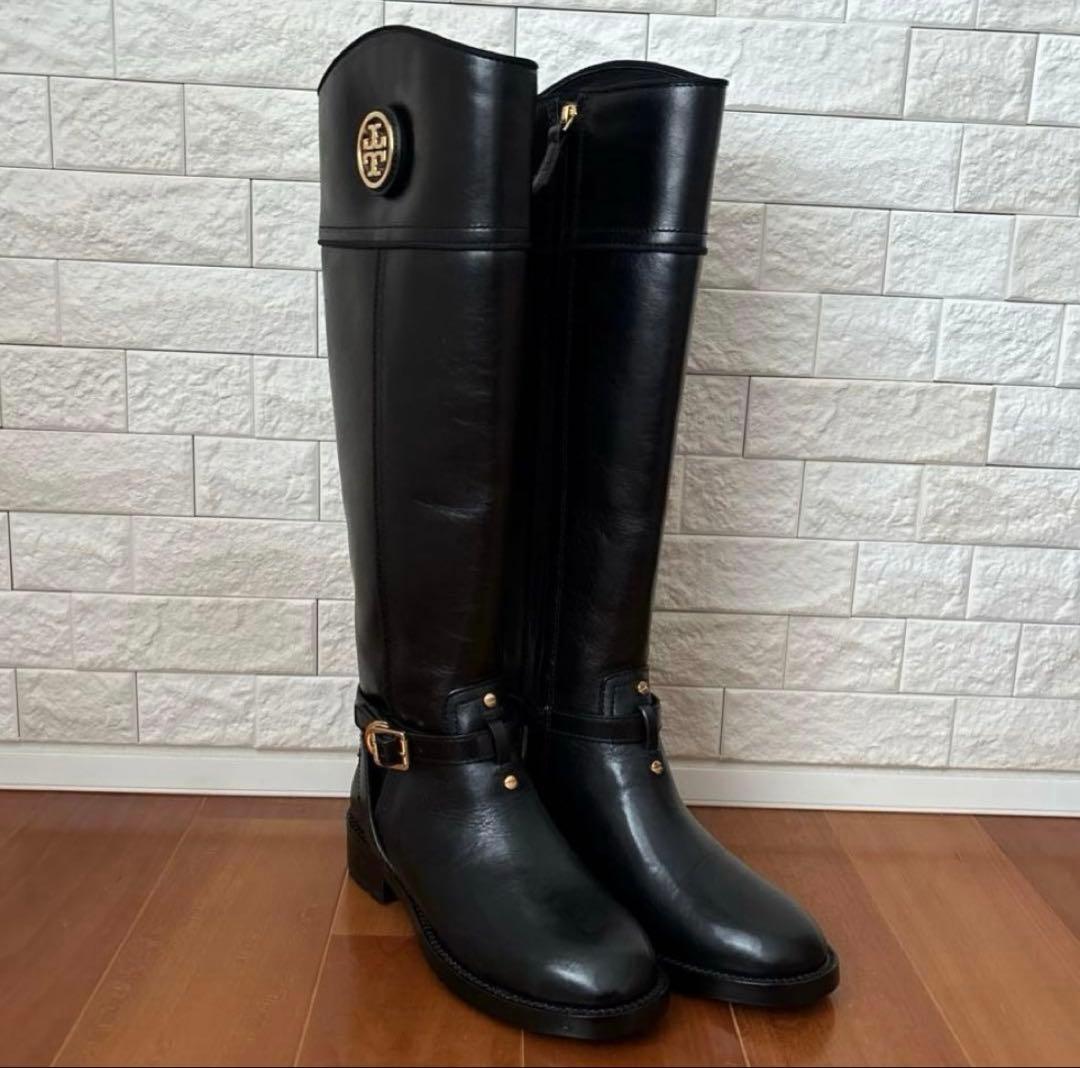 シーホー【新品未使用】ToryBurch トリーバーチ ブーツ本革 黒5