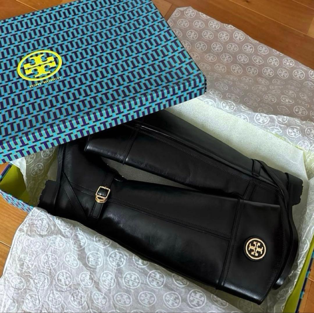 シーホー【新品未使用】ToryBurch トリーバーチ ブーツ本革 黒5