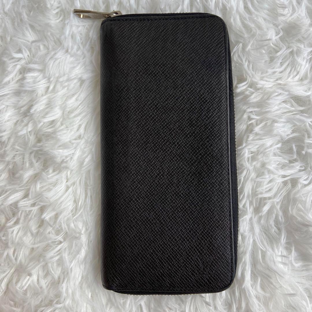 美品✨ ルイヴィトン 長財布 タイガ ジッピーウォレット ヴェルティカル 黒