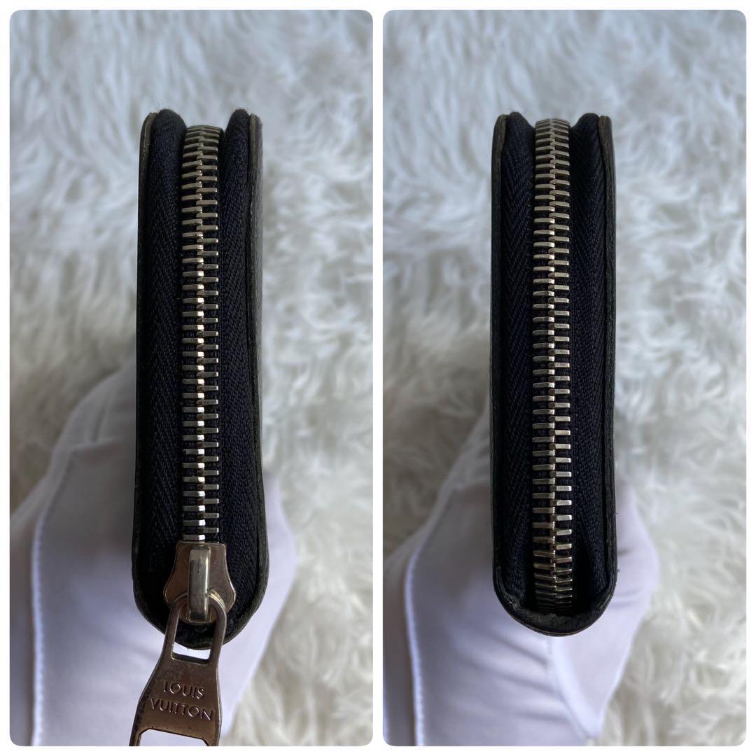美品✨ ルイヴィトン 長財布 タイガ ジッピーウォレット ヴェルティカル 黒